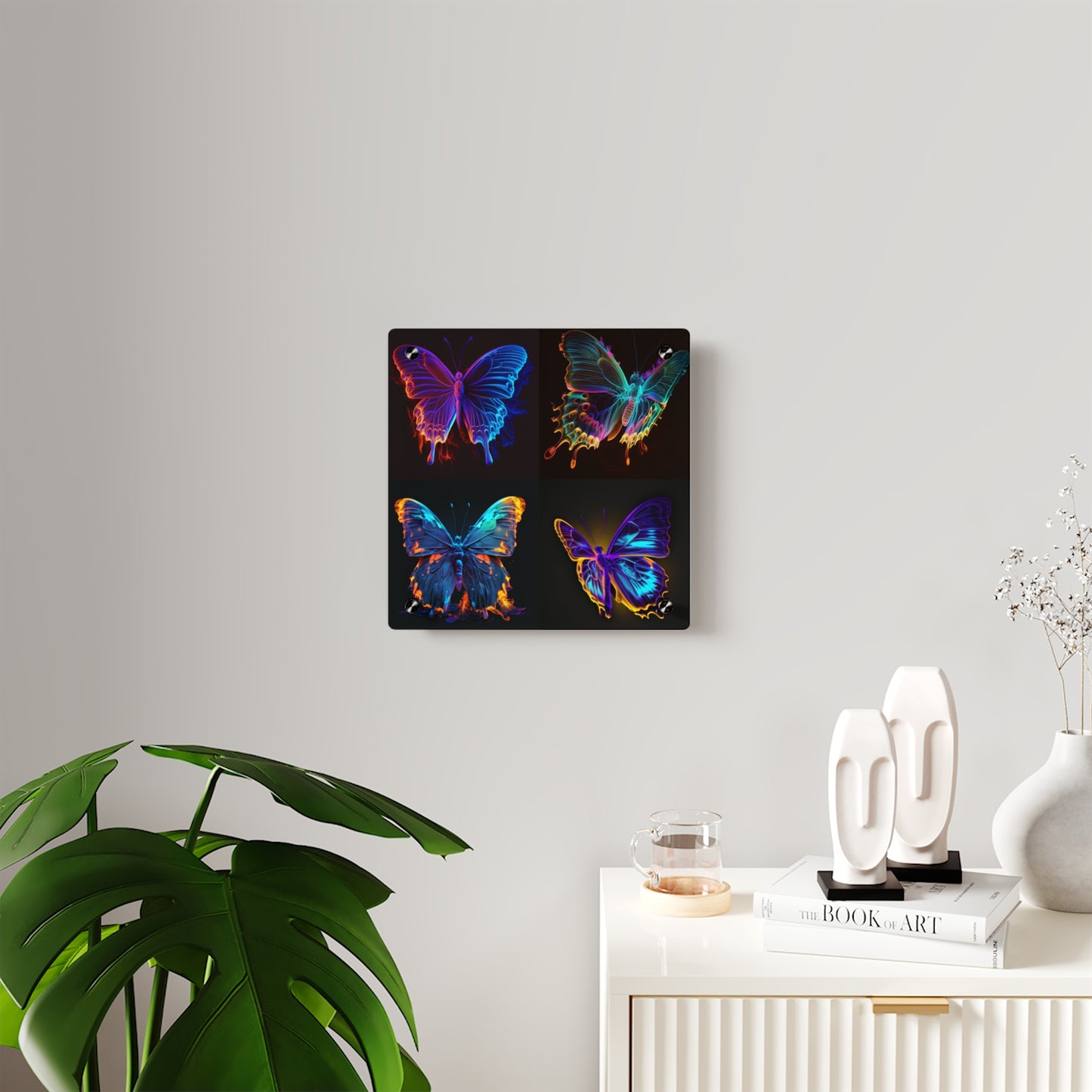 Acrylic Wall Art Panels Thermal Butterfly 5