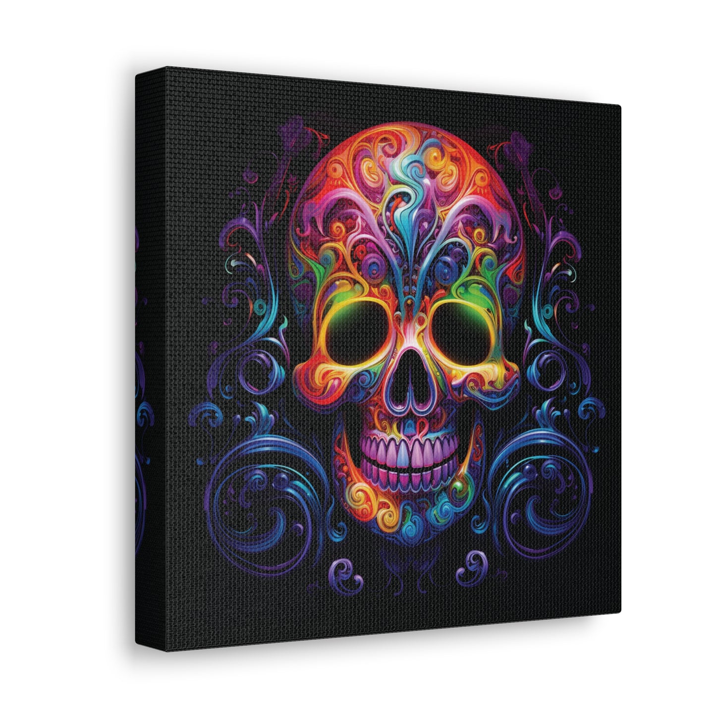 Canvas Gallery Wraps Macro Skull Color 2