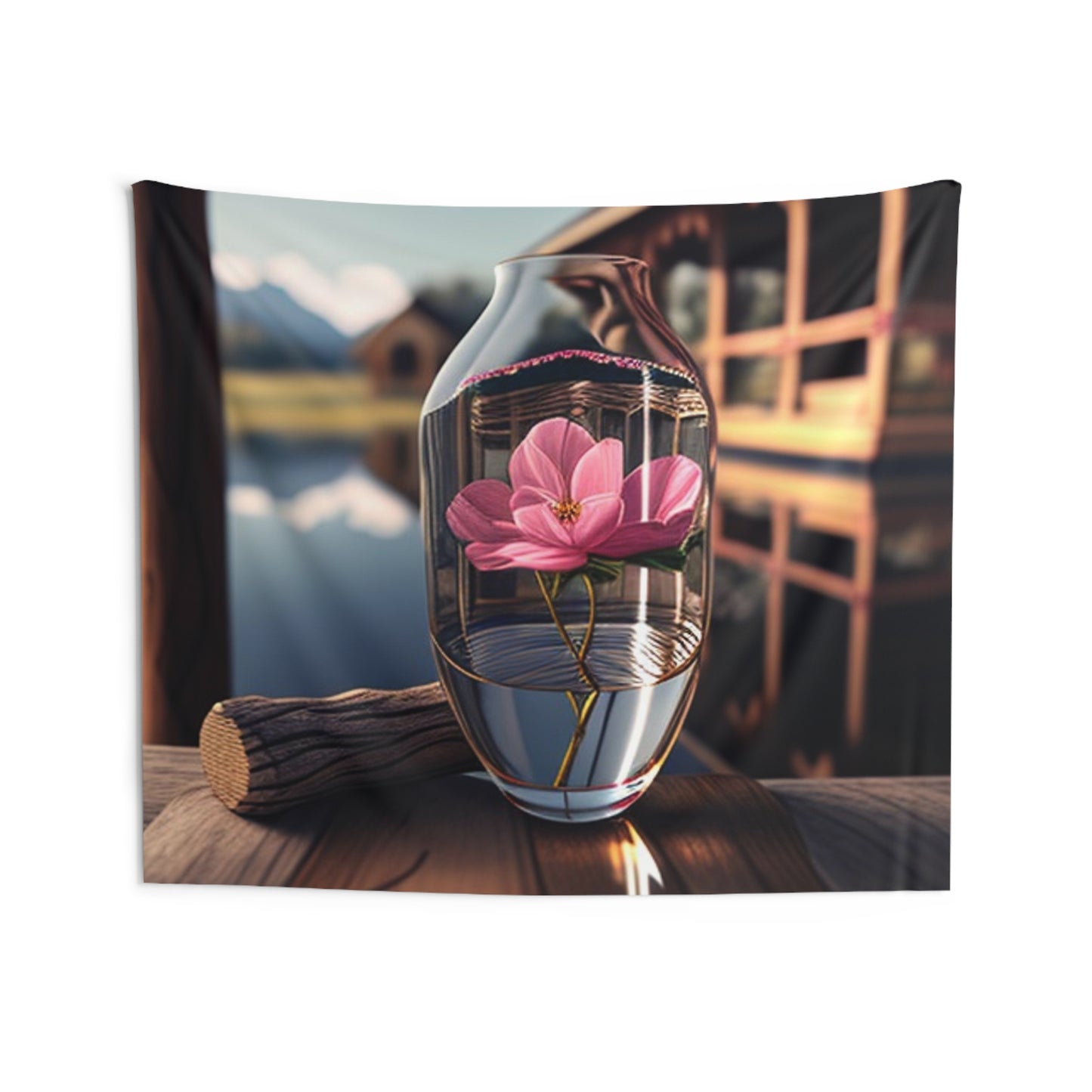 Indoor Wall Tapestries Pink Magnolia 4