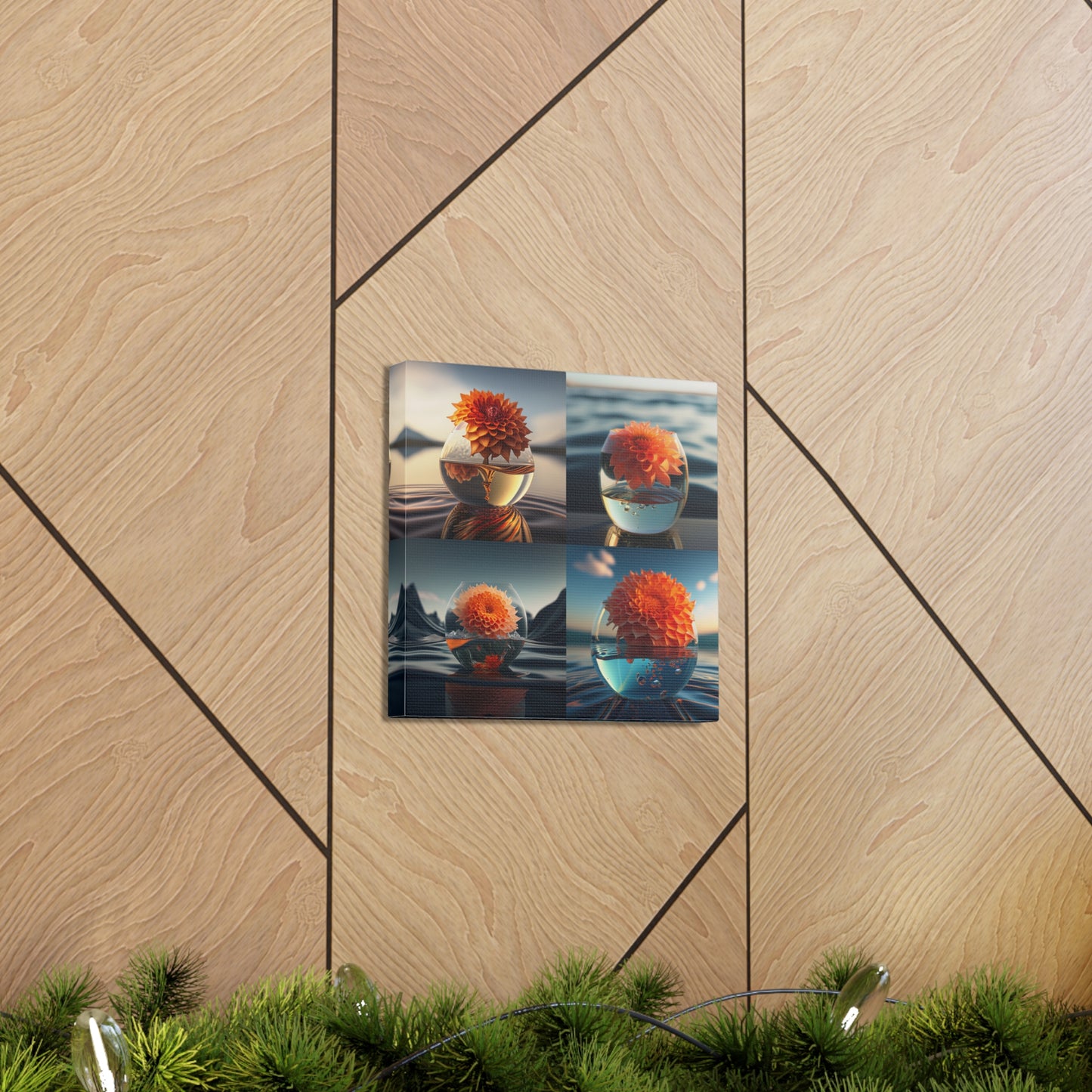 Canvas Gallery Wraps Dahlia Orange 5