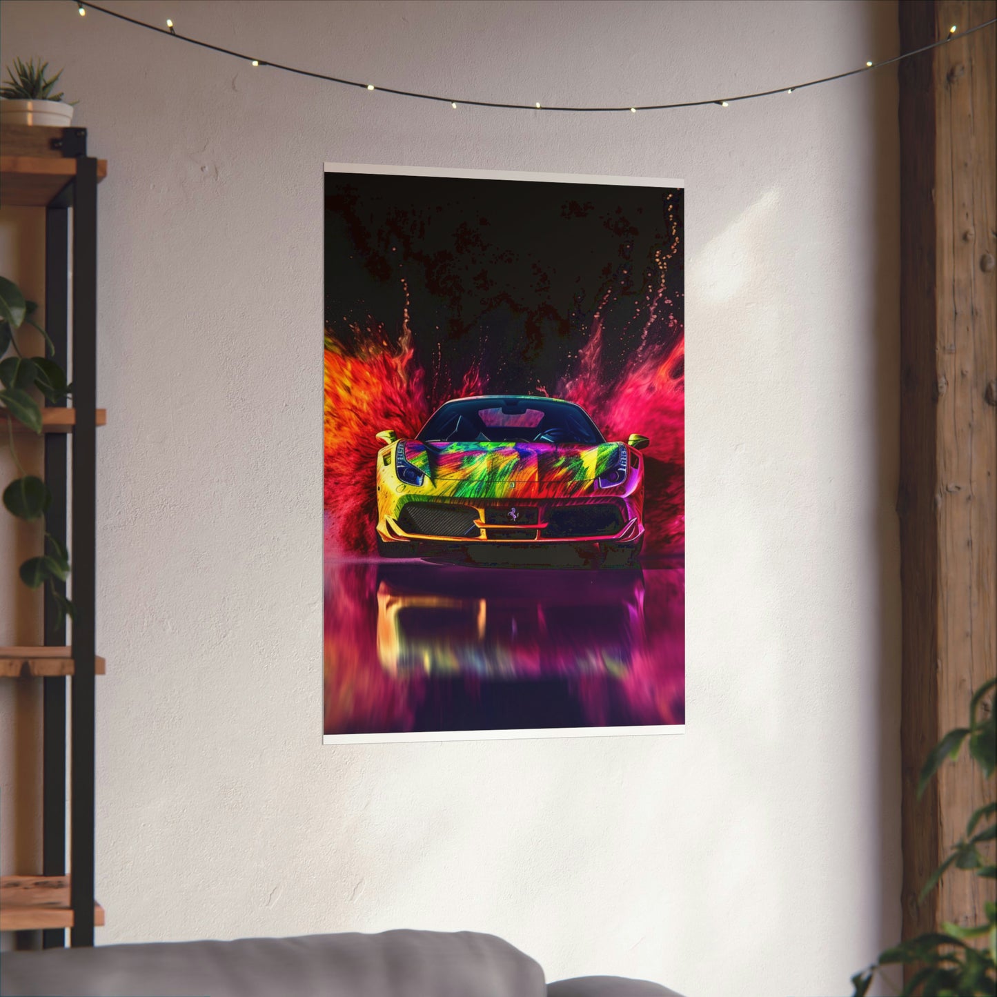 Premium Matte Vertical Posters Farrari Water 2