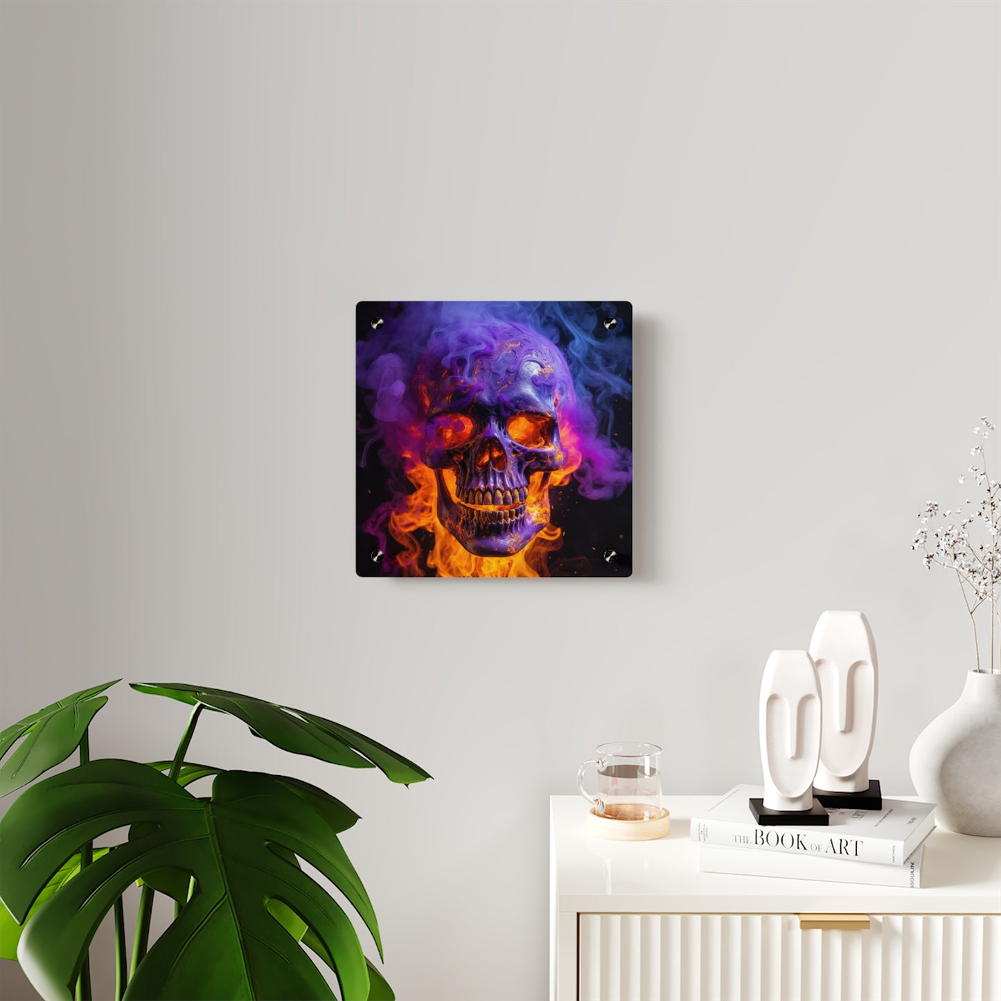 Acrylic Wall Art Panels Macro Skull 1