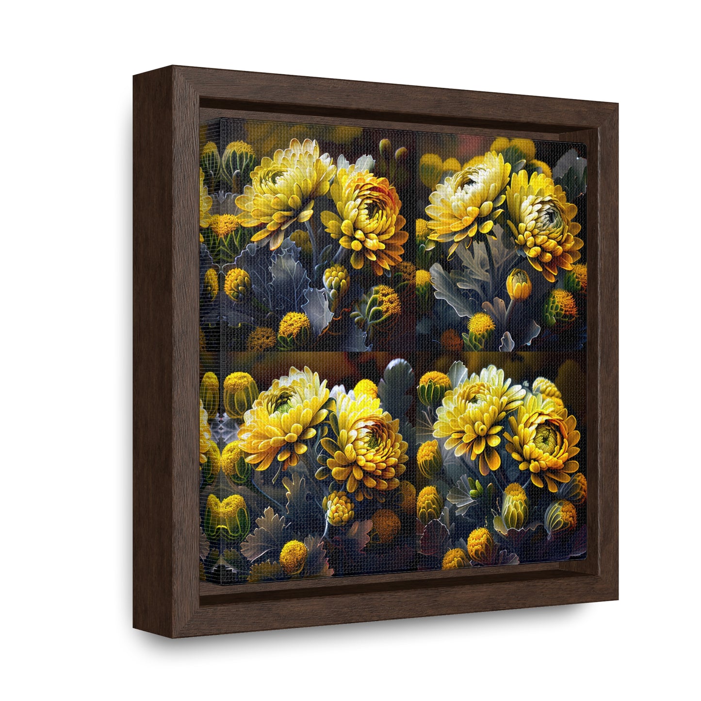 Gallery Canvas Wraps, Square Frame Yellow Hermosas Flores Amarillas 5