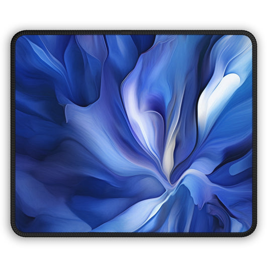 Gaming Mouse Pad  Abstract Blue Tulip 3