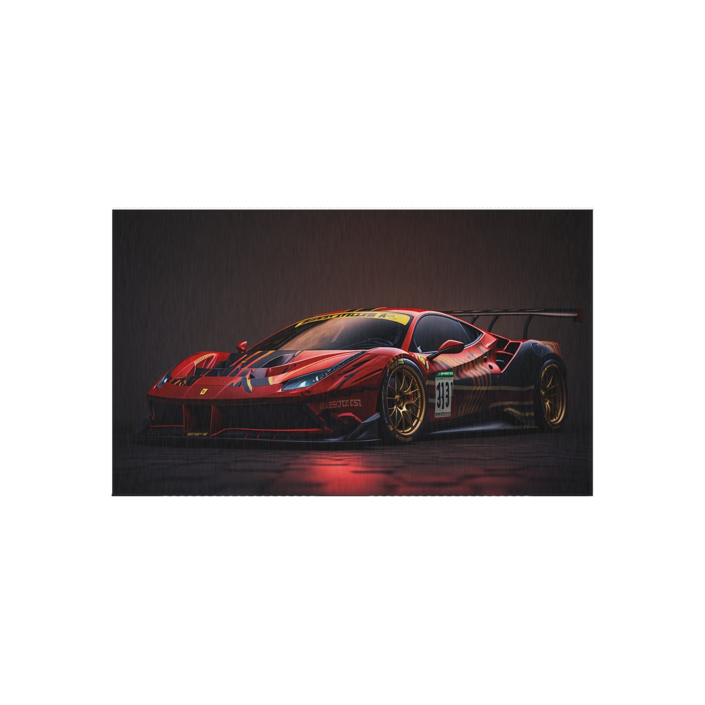 Outdoor Rug  Ferrari Red 1