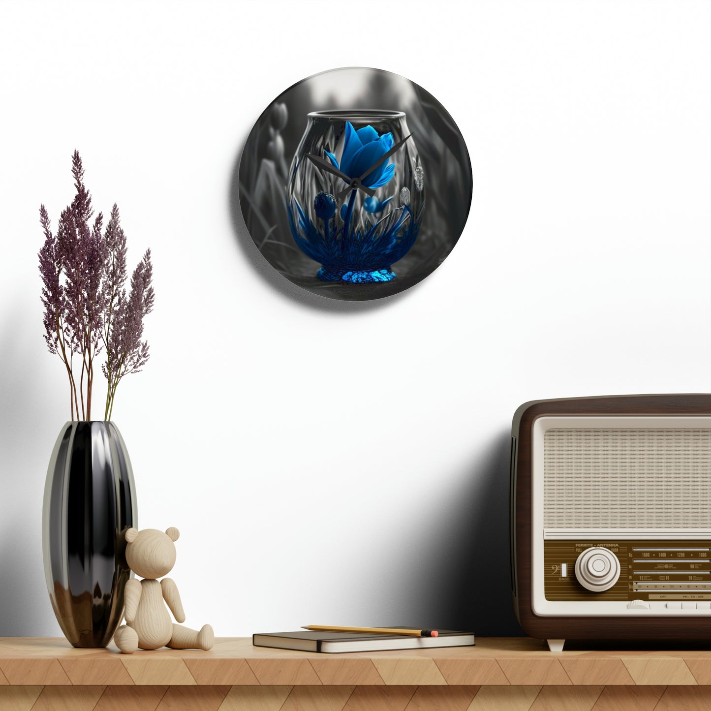 Acrylic Wall Clock Tulip 2