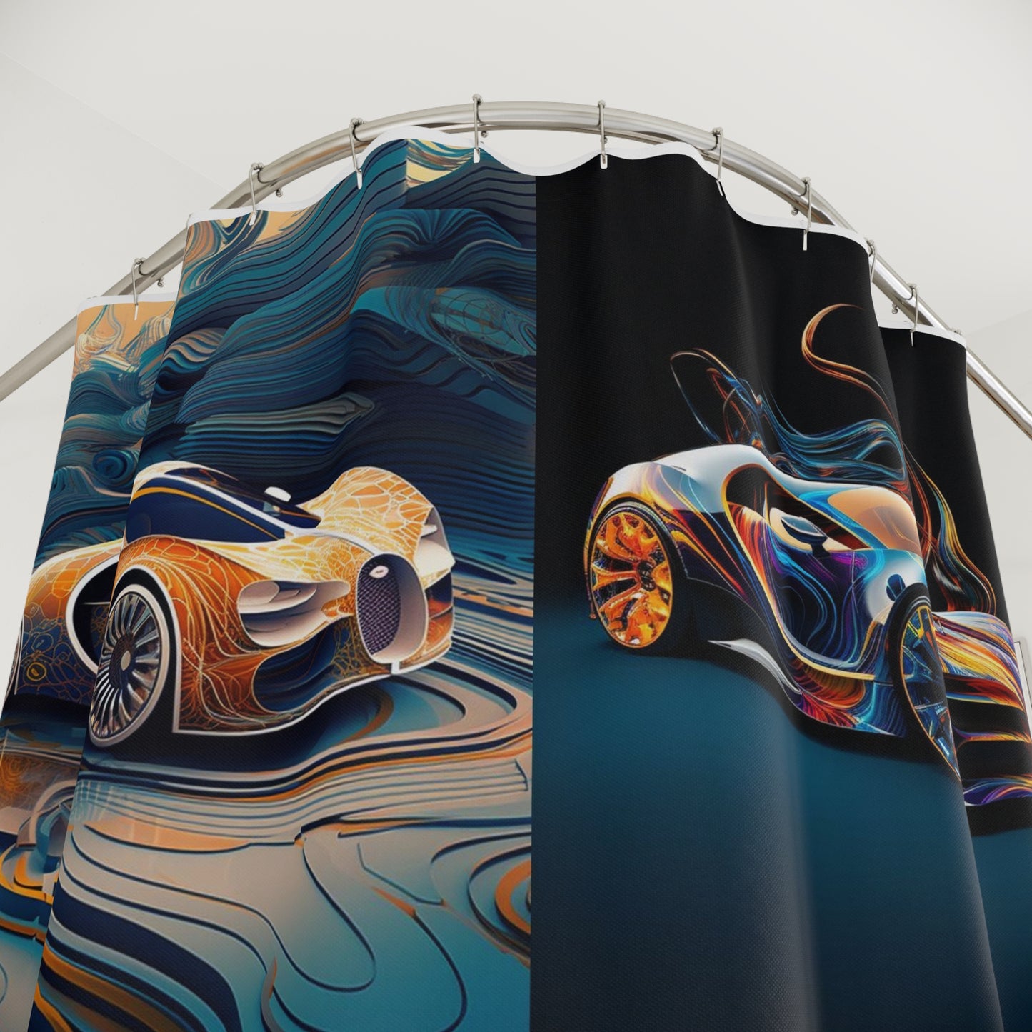 Polyester Shower Curtain Bugatti Abstract Flair 5