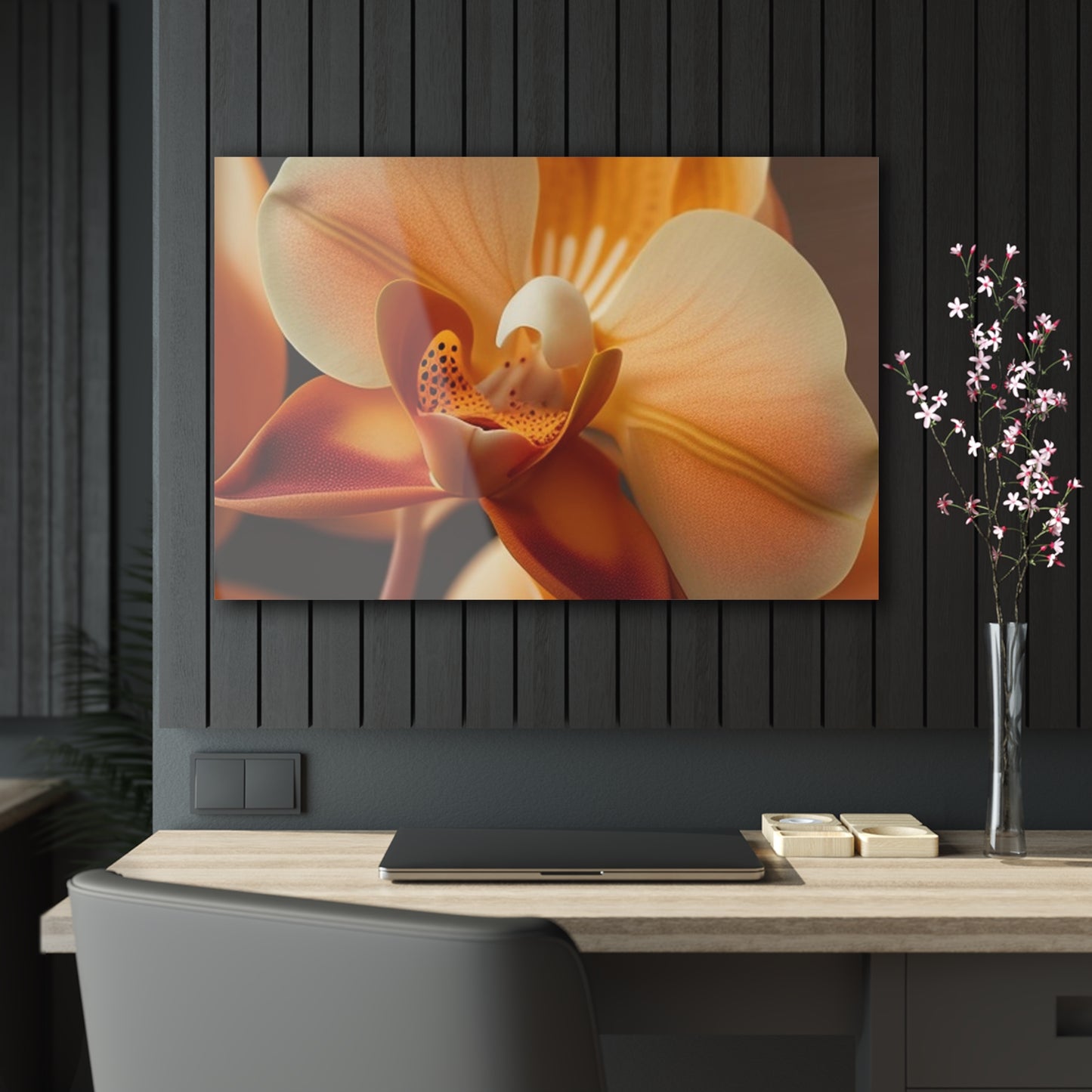 Acrylic Prints Orange Orchid 3