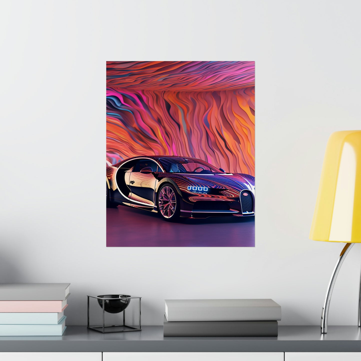 Premium Matte Vertical Posters Bugatti Abstract Flair 4