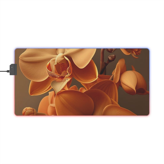 LED Gaming Mouse Pad orchid pedals 4