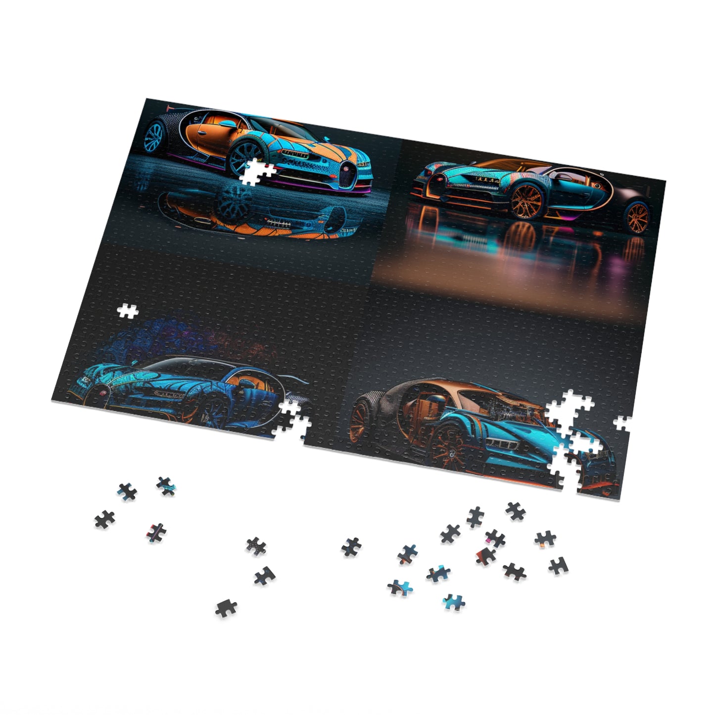 Jigsaw Puzzle (30, 110, 252, 500,1000-Piece) Bugatti Blue 5