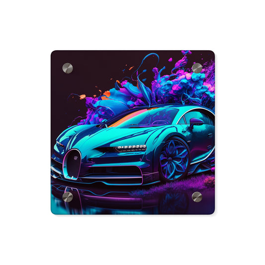 Acrylic Wall Art Panels Bugatti Neon Chiron 3