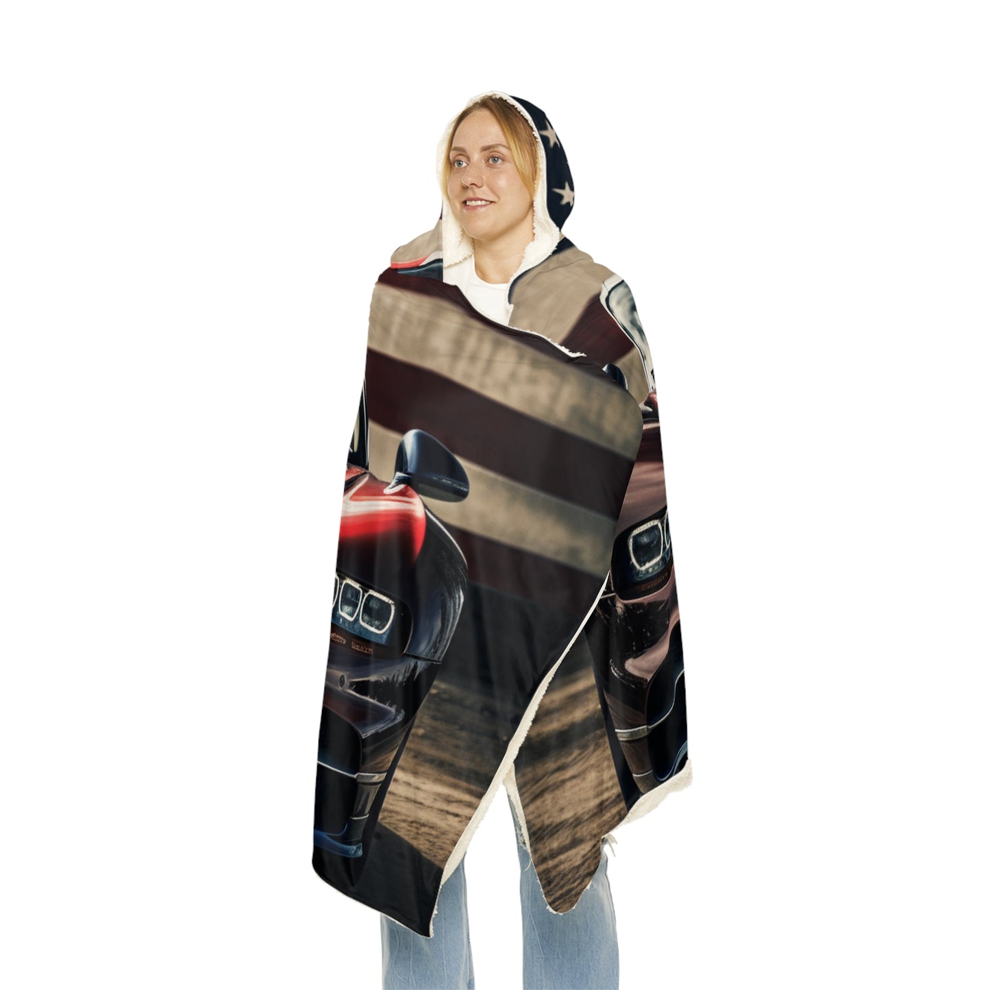 Snuggle Hooded Blanket Bugatti Flag 1