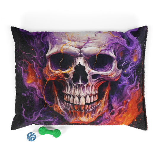 Pet Bed Skull Flames 2