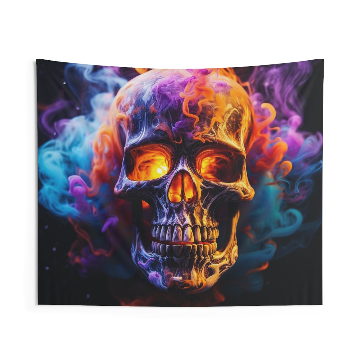 Indoor Wall Tapestries Macro Skull 2