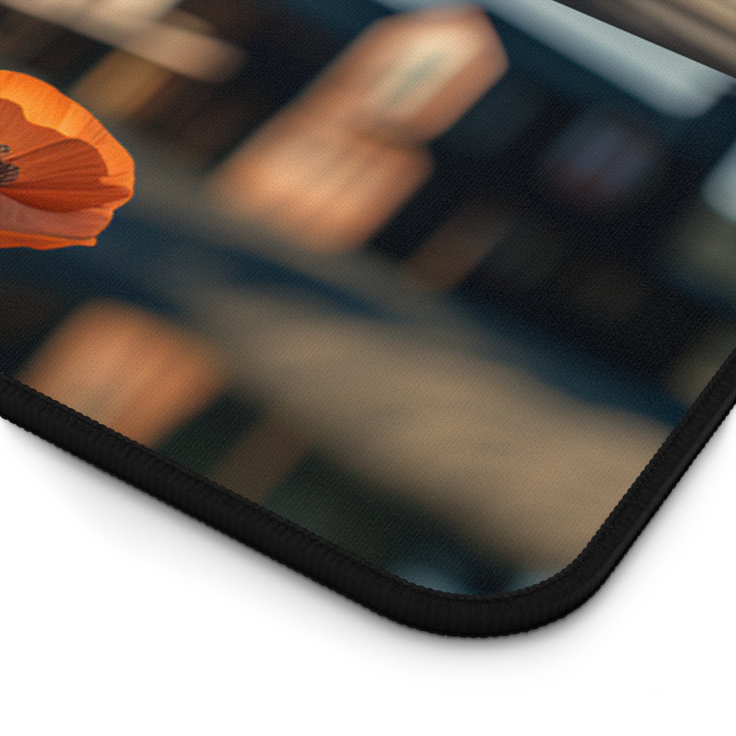 Desk Mat Orange Poppy in a Vase 5