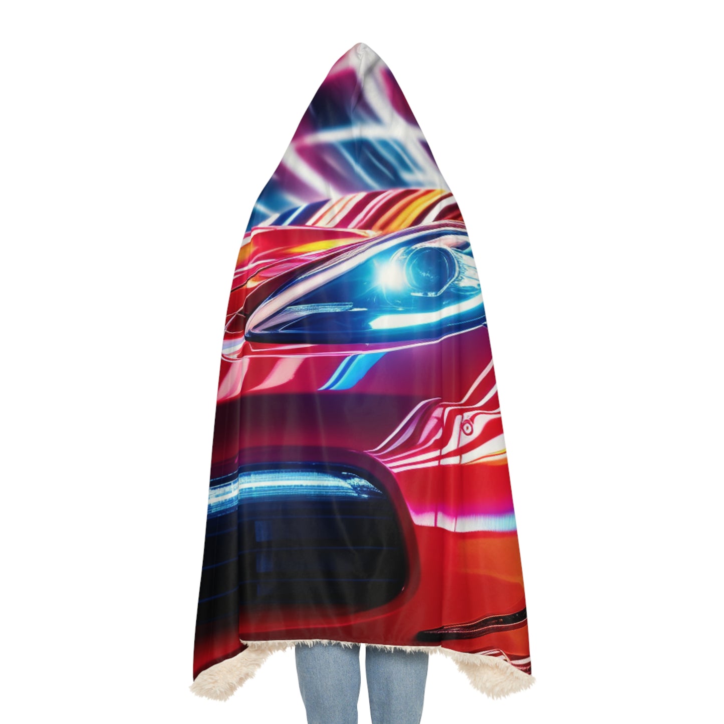 Snuggle Hooded Blanket Macro Flag Ferrari 1