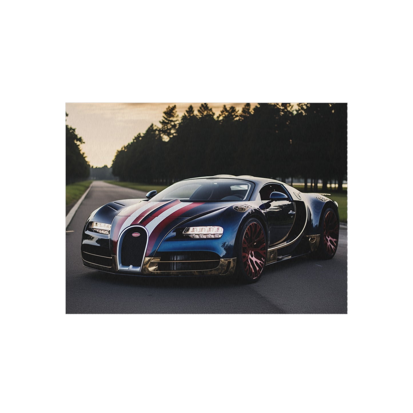 Outdoor Rug  Bugatti Flag American 1