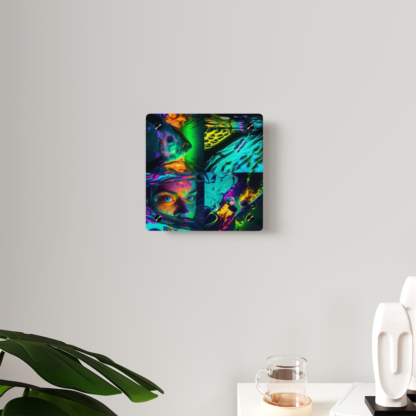 Acrylic Wall Art Panels Florescent Glow 5