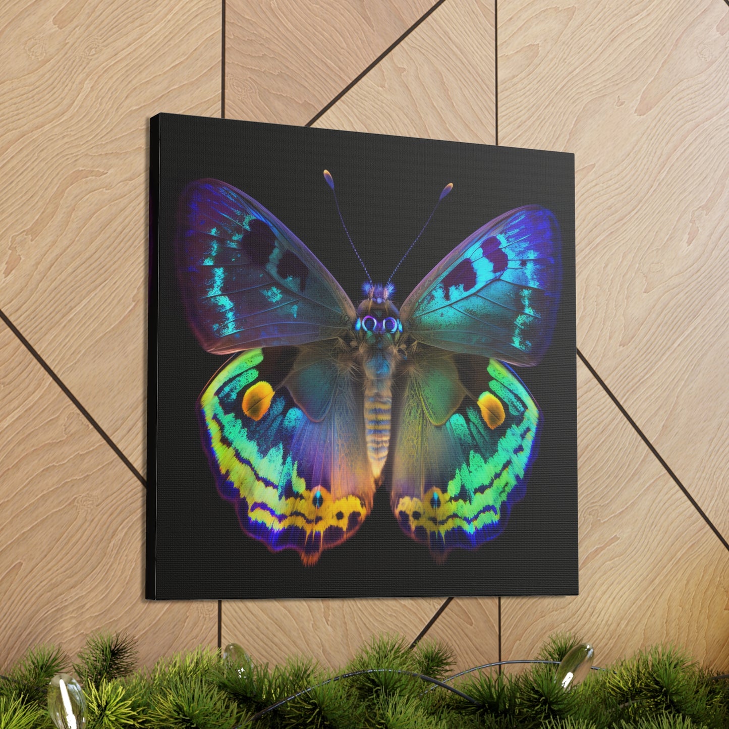 Canvas Gallery Wraps Neon Hue Butterfly 4