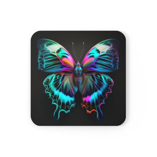 Corkwood Coaster Set Neon Butterfly Fusion 4