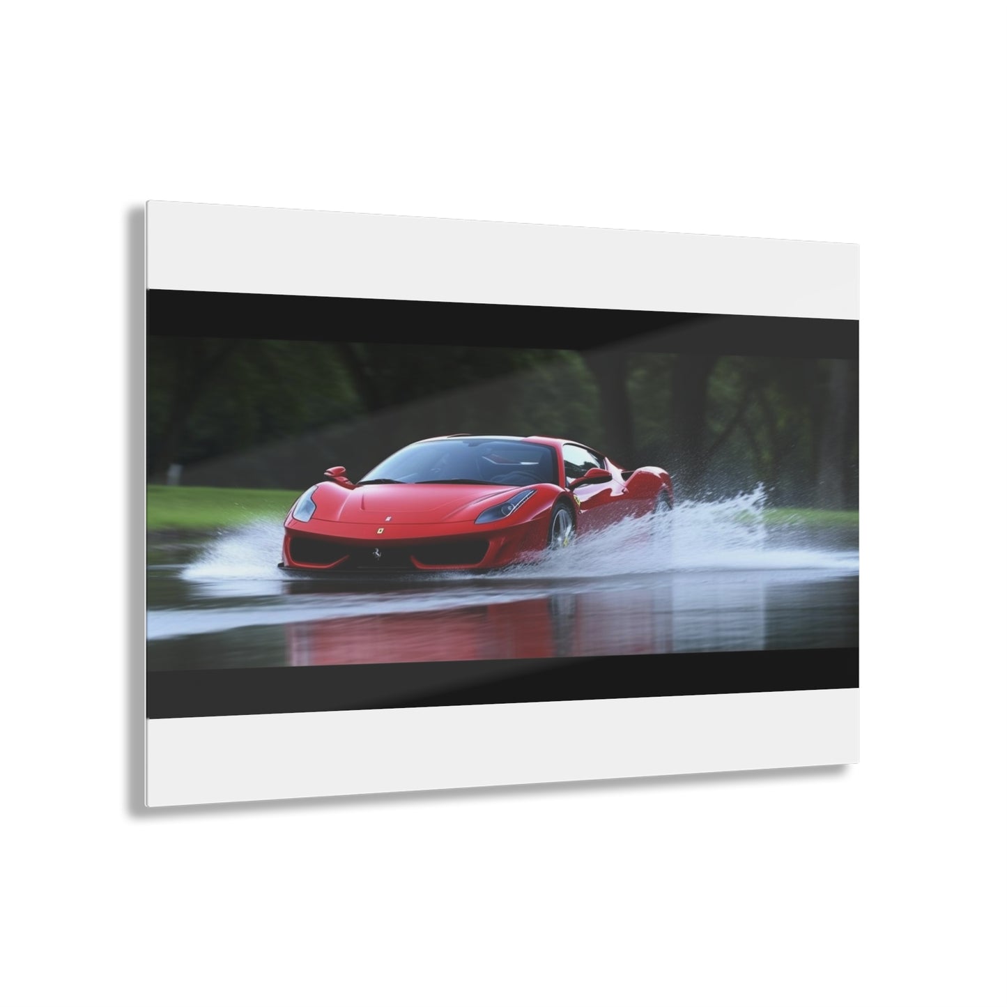 Acrylic Prints Water Ferrari Splash 2