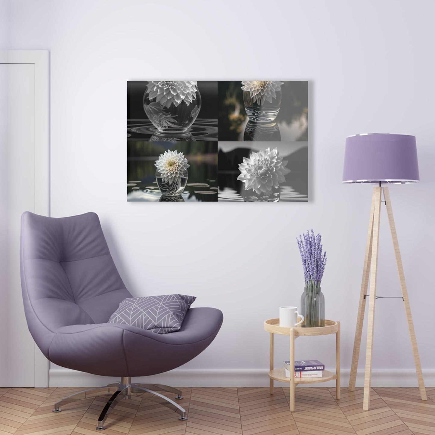 Acrylic Prints White Dahlia 5