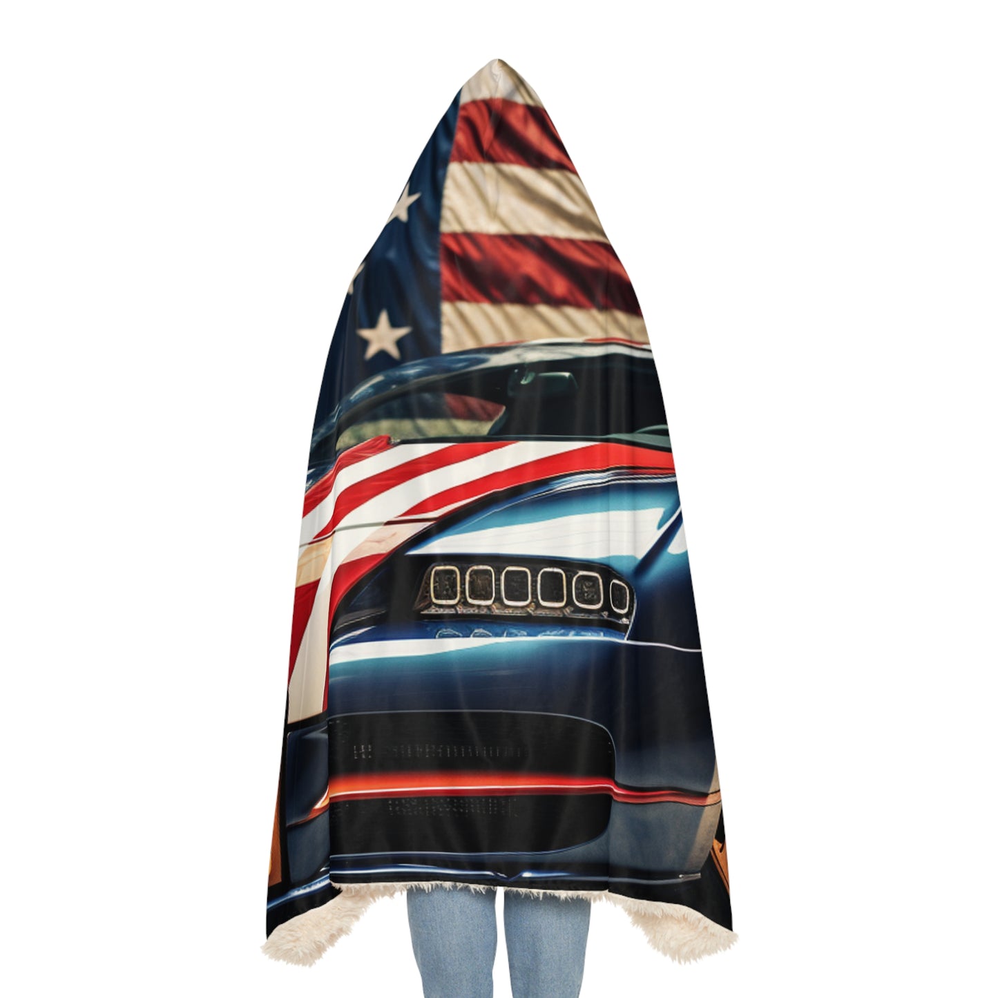 Snuggle Hooded Blanket Bugatti Flag American 4