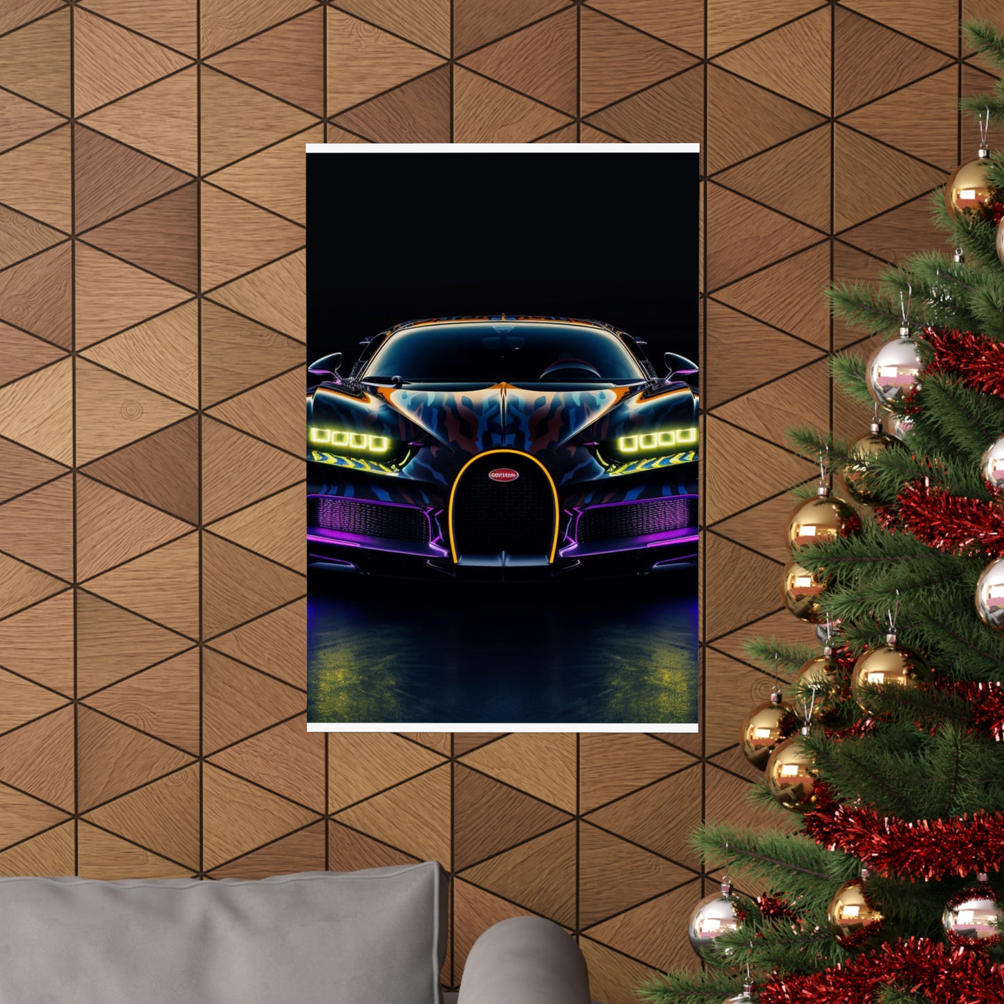 Premium Matte Vertical Posters Hyper Bugatti Chiron 3