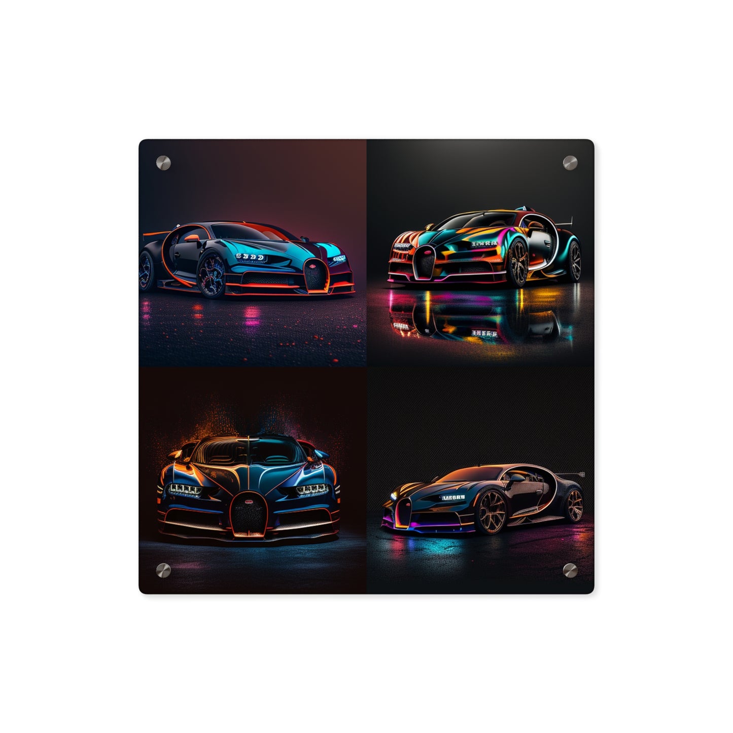 Acrylic Wall Art Panels Bugatti Chiron Super 5