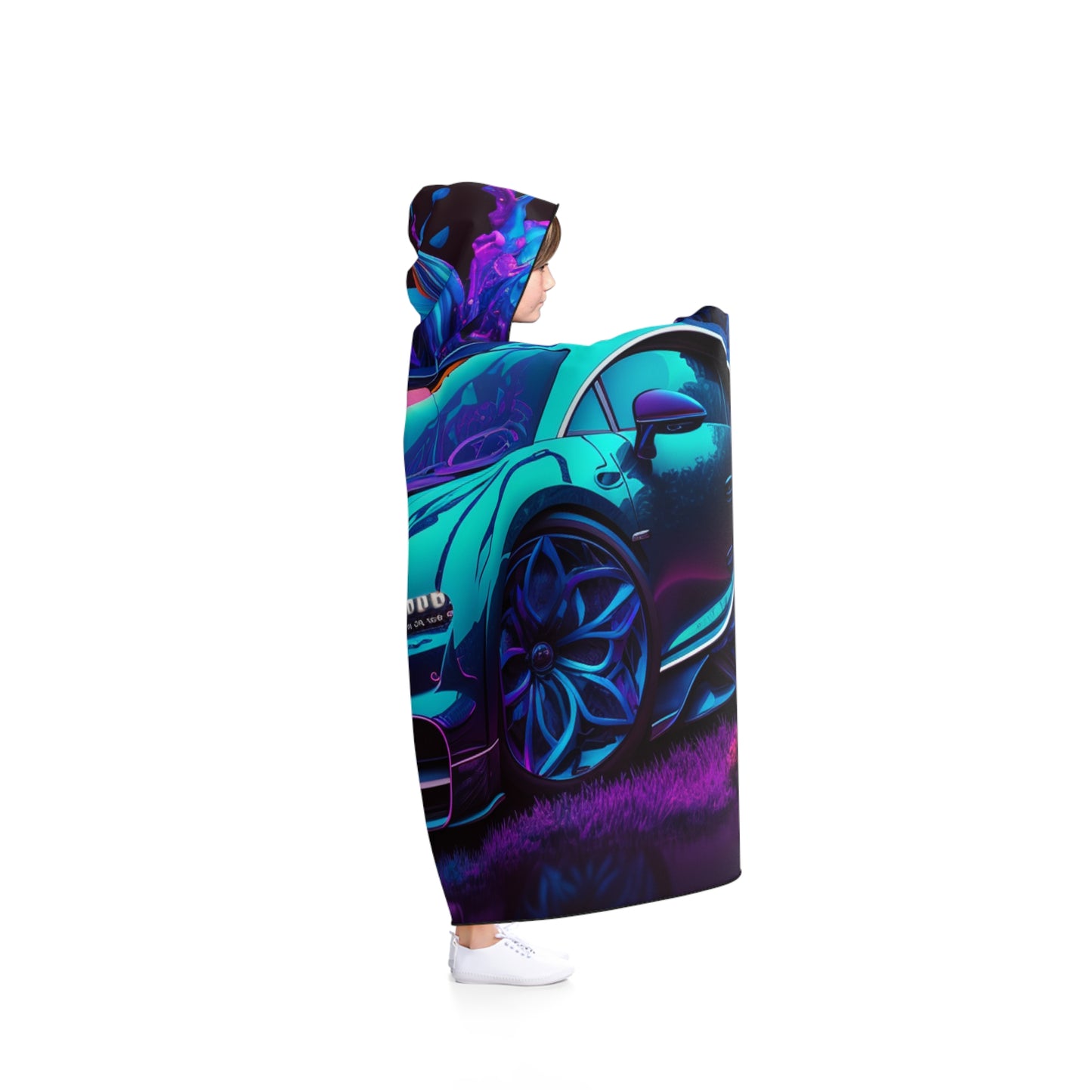 Hooded Blanket Bugatti Neon Chiron 3