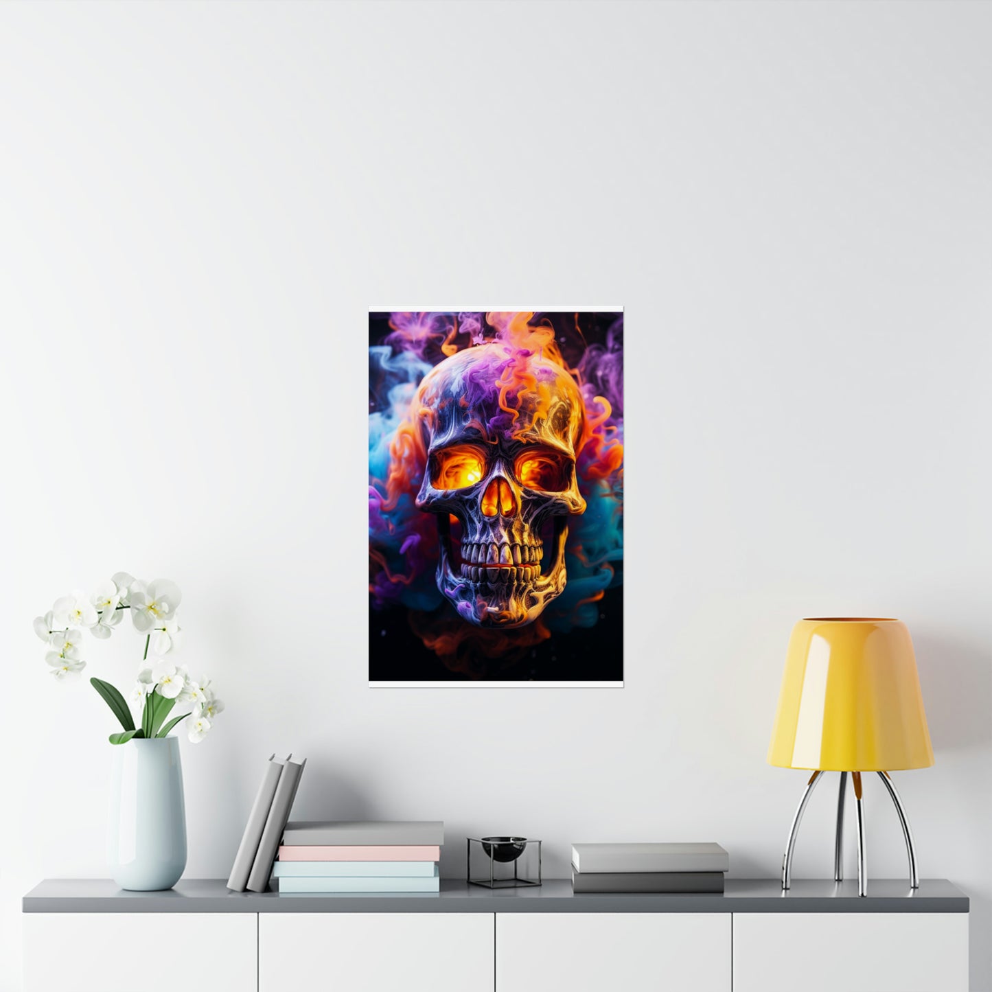 Premium Matte Vertical Posters Macro Skull 2