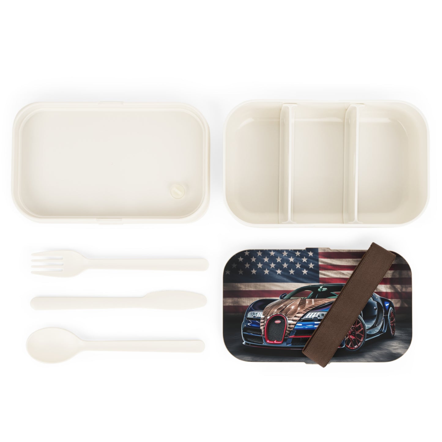 Bento Lunch Box Bugatti American Flag 4
