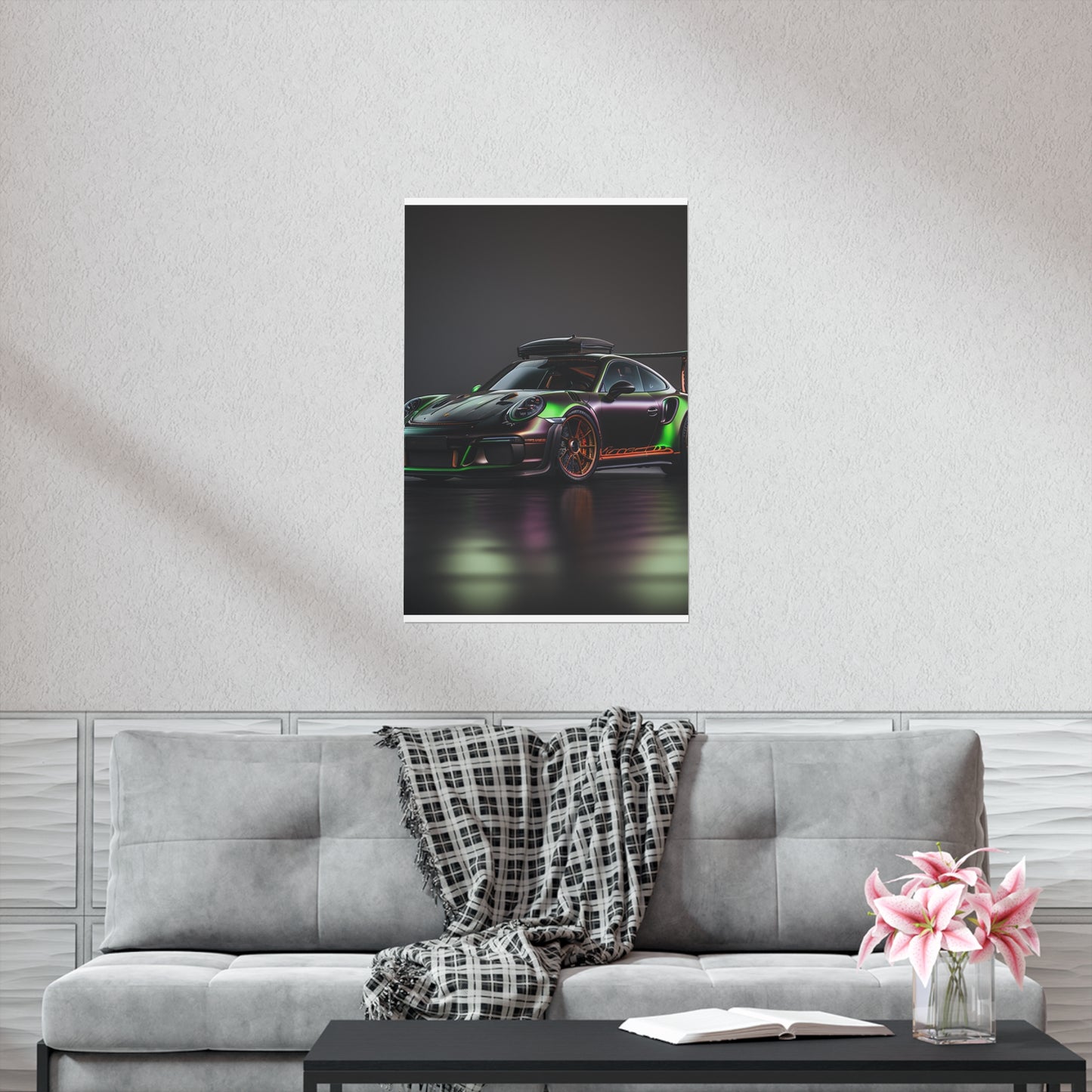 Premium Matte Vertical Posters Porsche Color 2