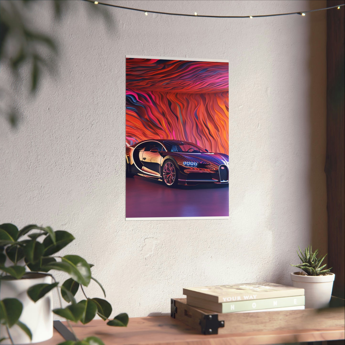 Premium Matte Vertical Posters Bugatti Abstract Flair 4