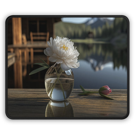 Gaming Mouse Pad  White Peony glass vase 4