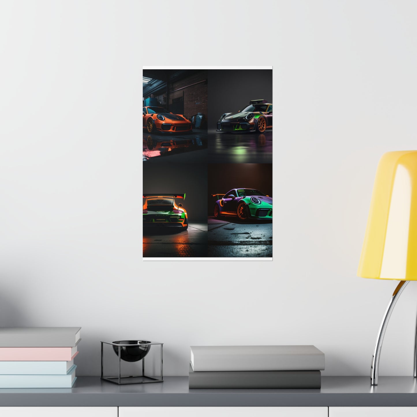 Premium Matte Vertical Posters Porsche Color 5