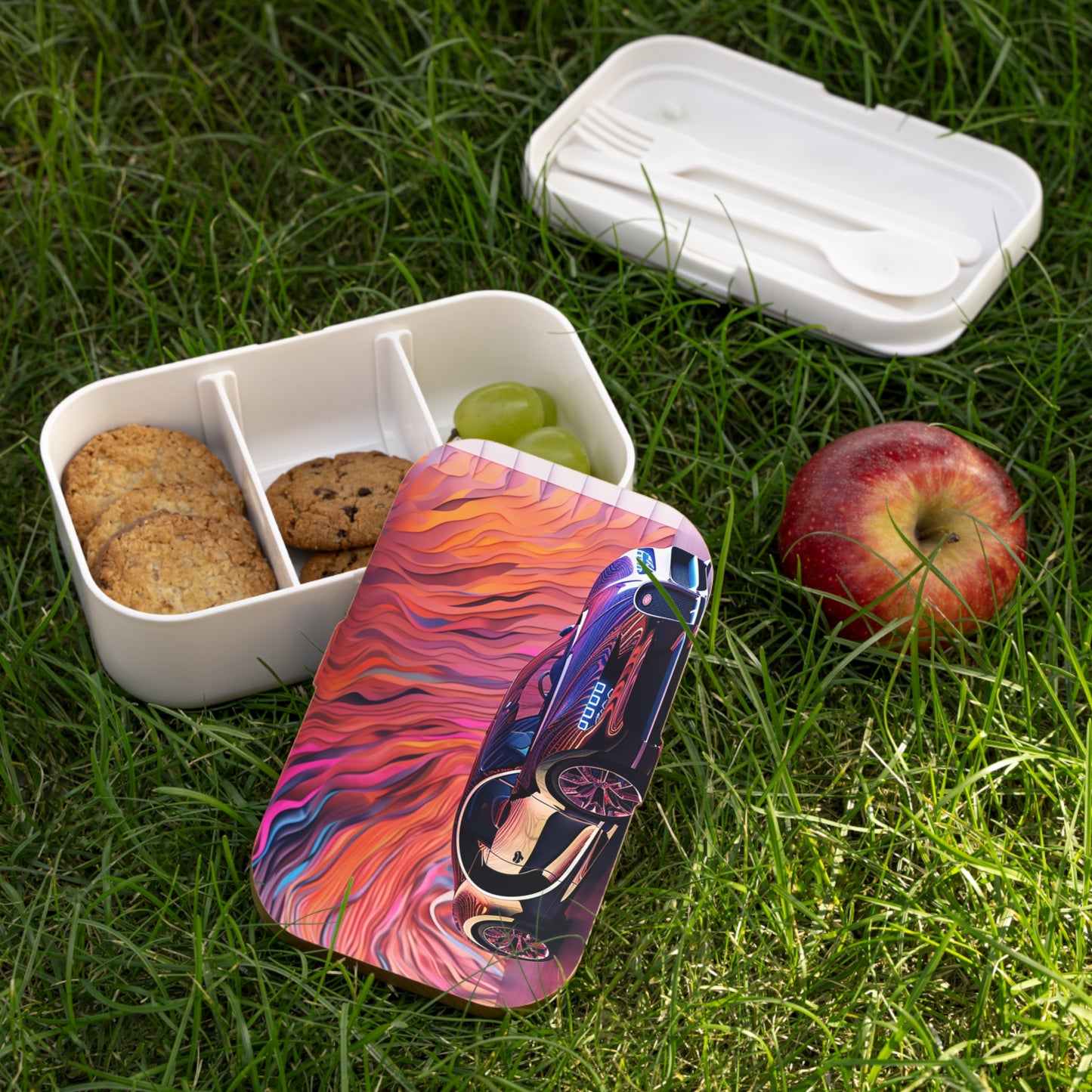 Bento Lunch Box Bugatti Abstract Flair 4