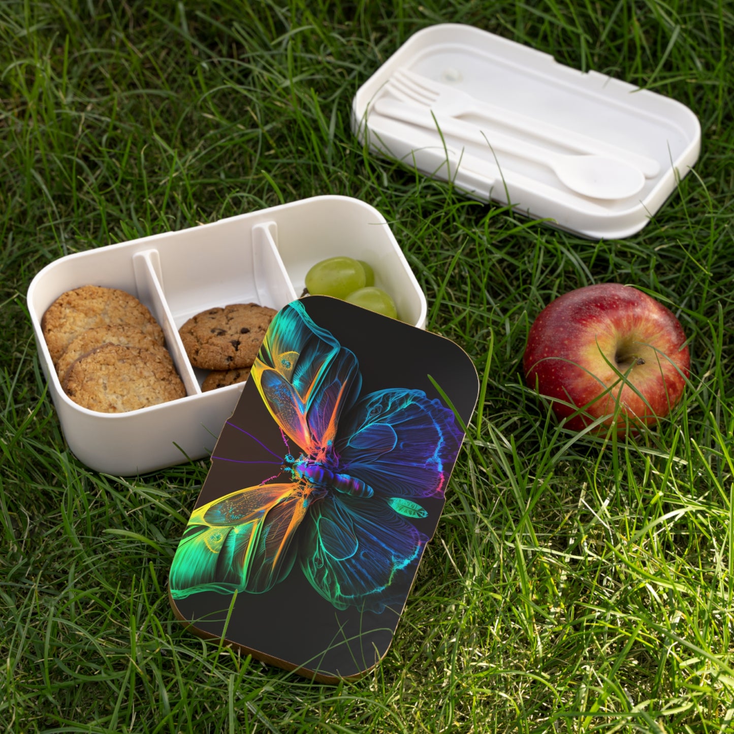 Bento Lunch Box Raw Hyper Color Butterfly 3
