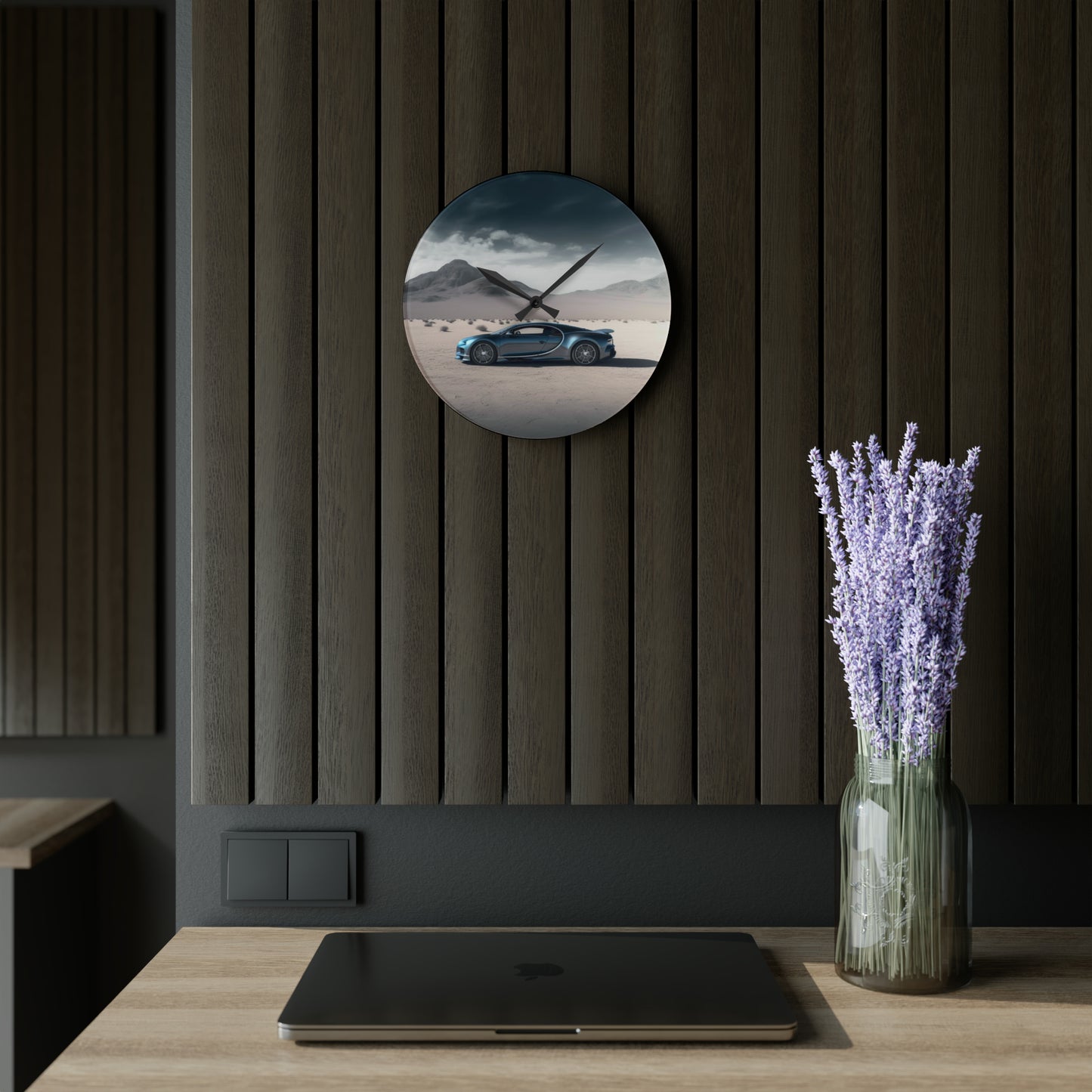 Acrylic Wall Clock Bugatti Real Look 1