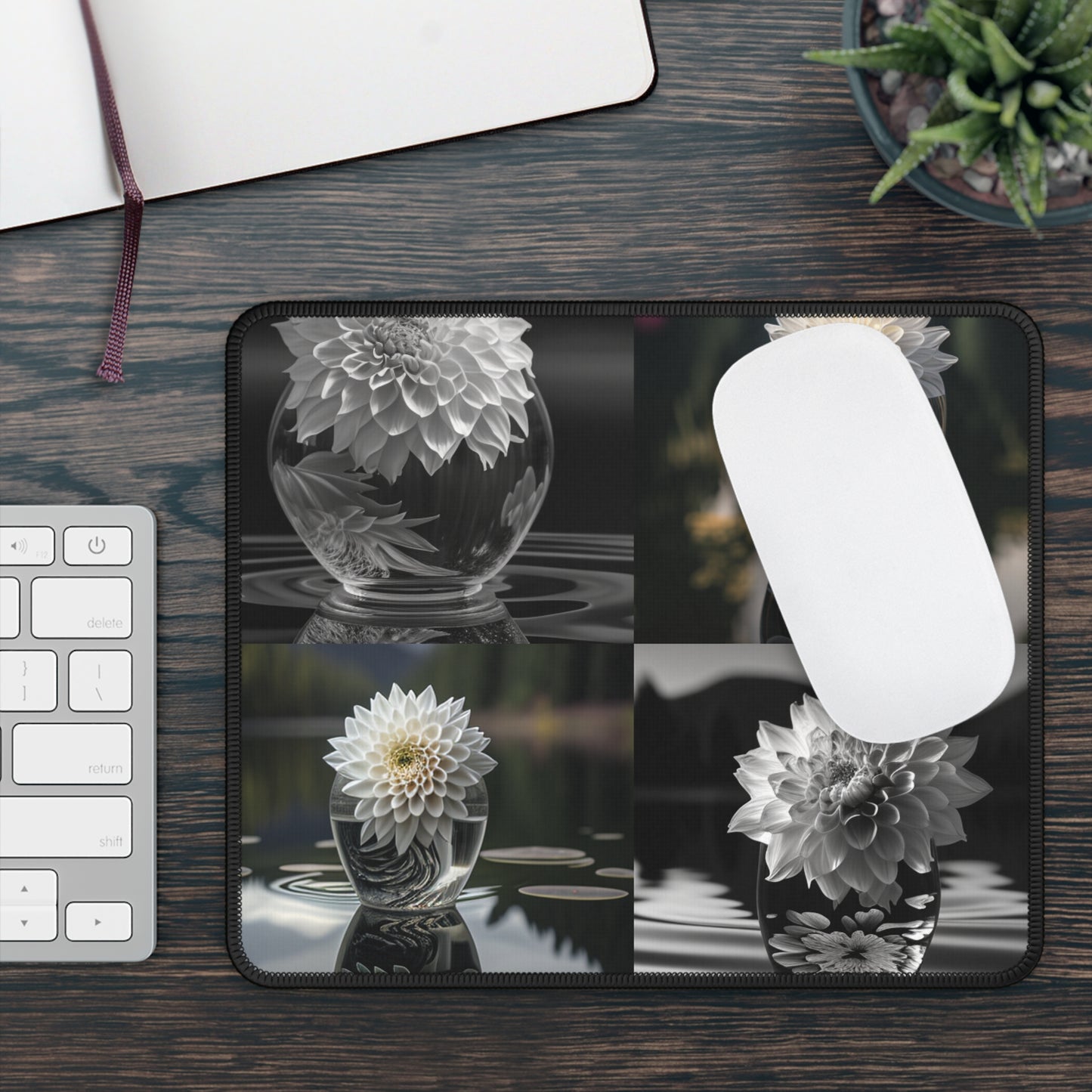 Gaming Mouse Pad  White Dahlia 5