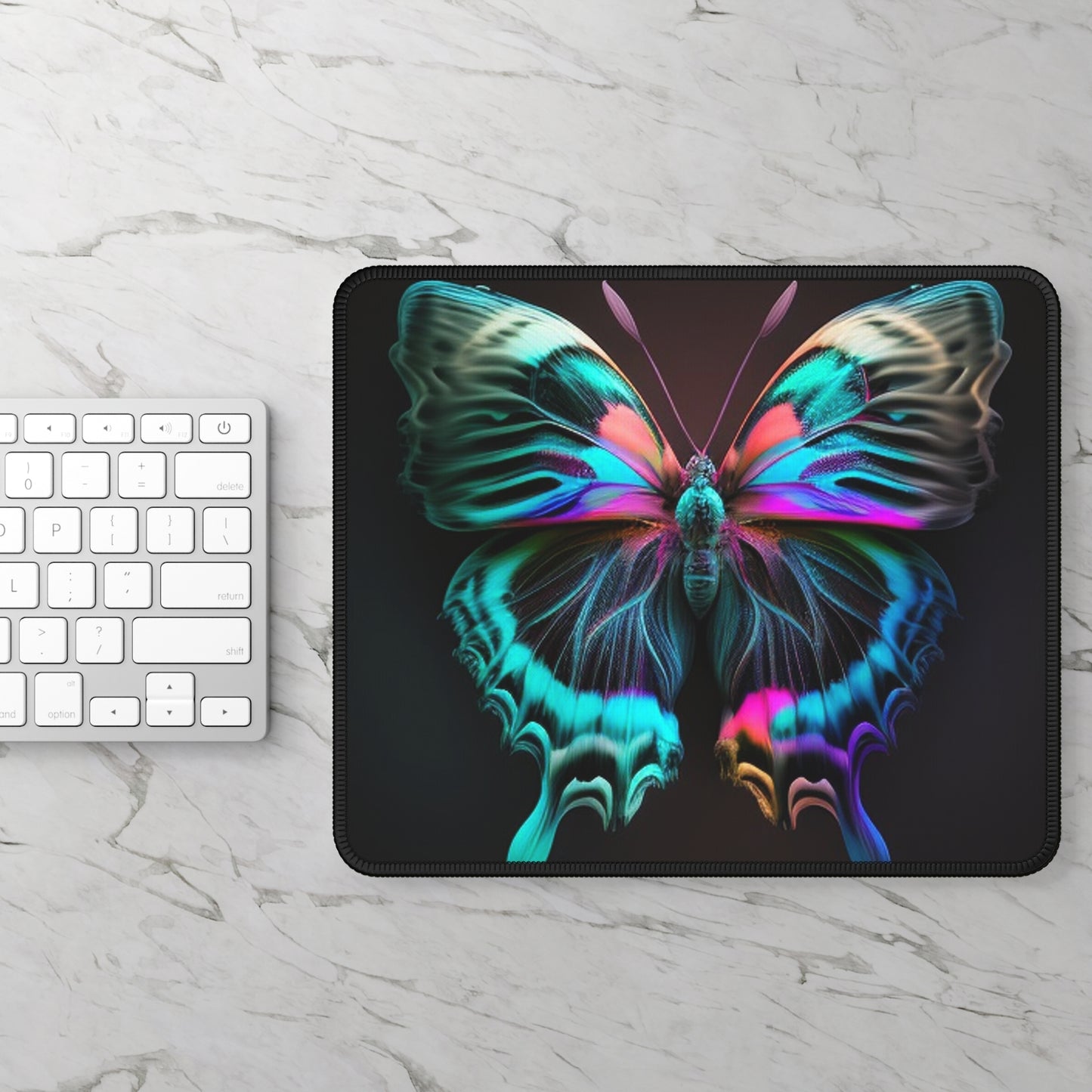 Gaming Mouse Pad  Neon Butterfly Fusion 3