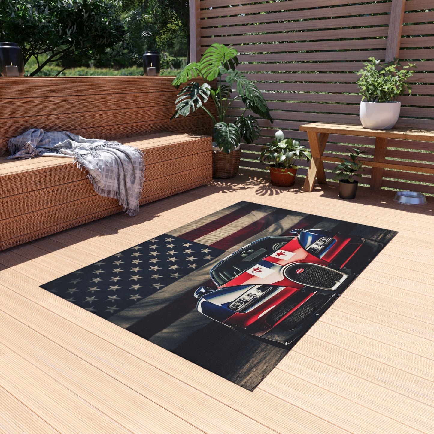 Outdoor Rug  Bugatti American Flag 3