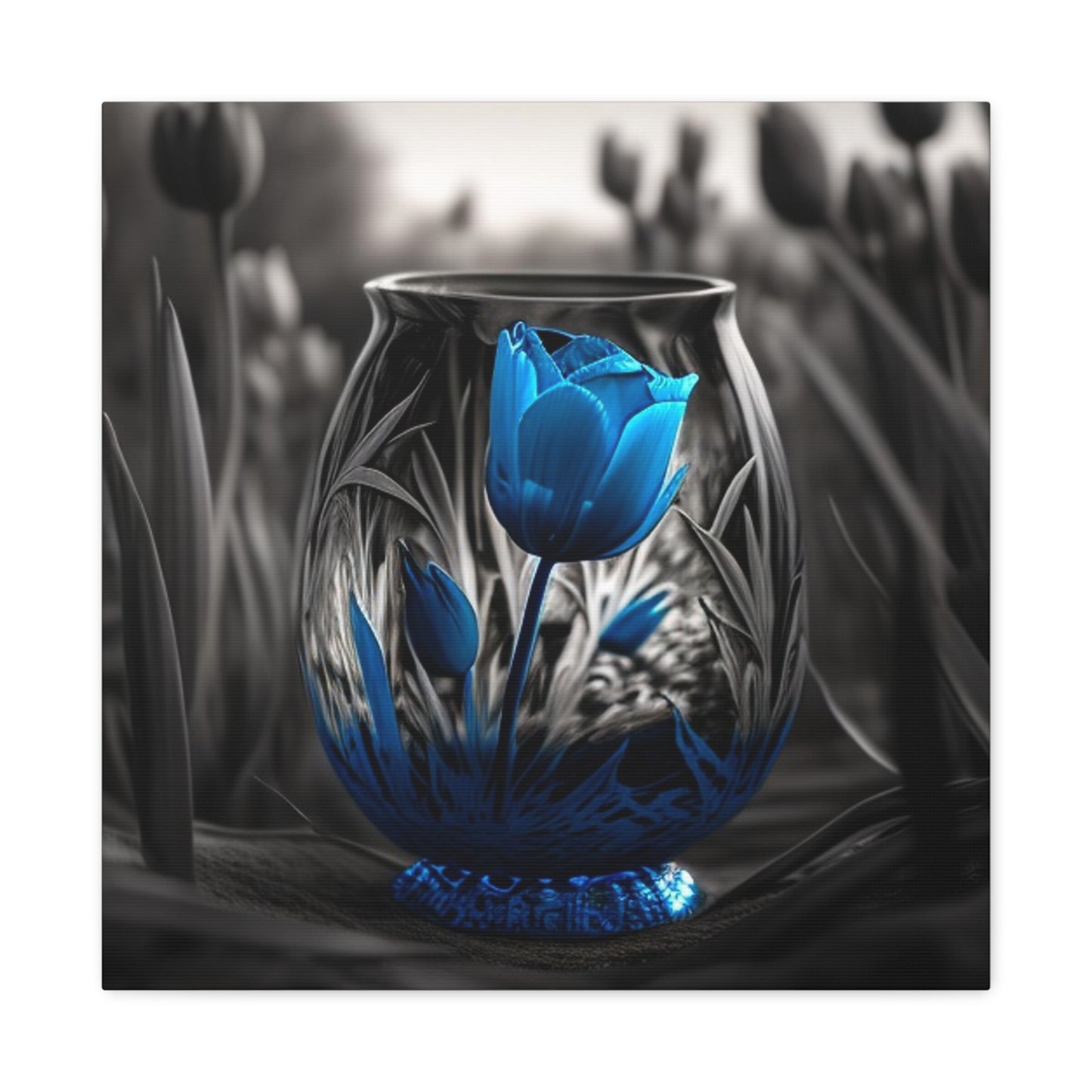 Canvas Gallery Wraps Tulip Blue 3