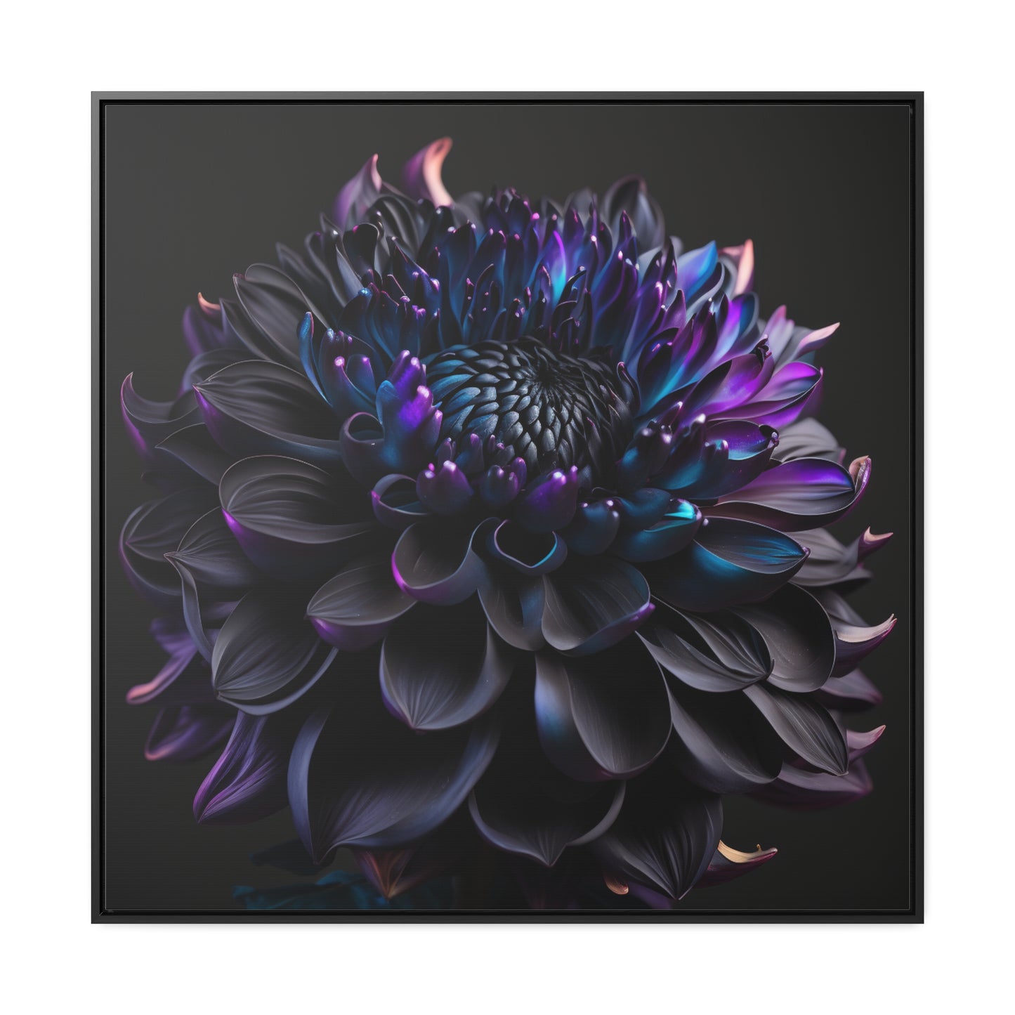 Gallery Canvas Wraps, Square Frame Dahlia Purple 2