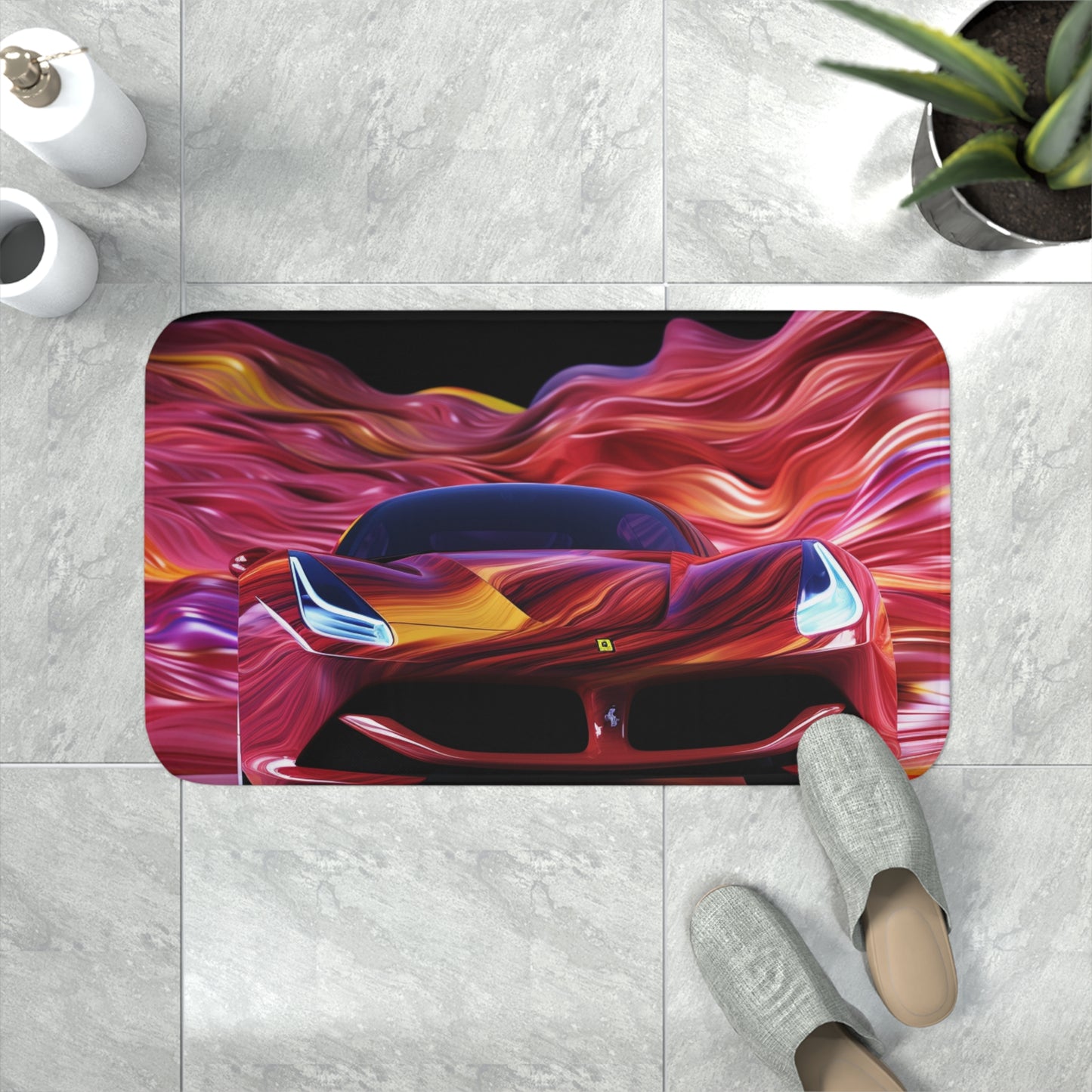 Memory Foam Bath Mat Ferrari Water Fusion 3