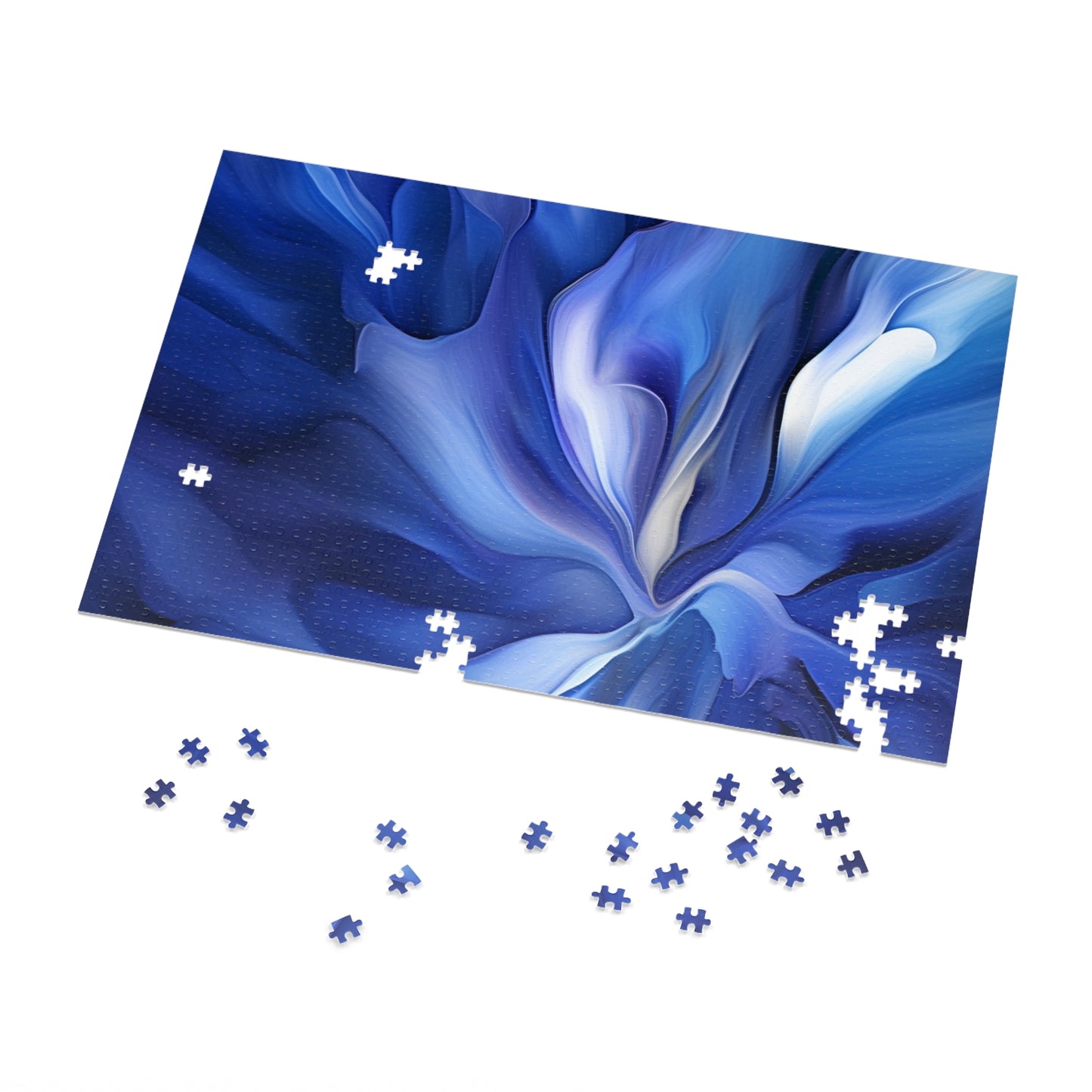 Jigsaw Puzzle (30, 110, 252, 500,1000-Piece) Abstract Blue Tulip 3