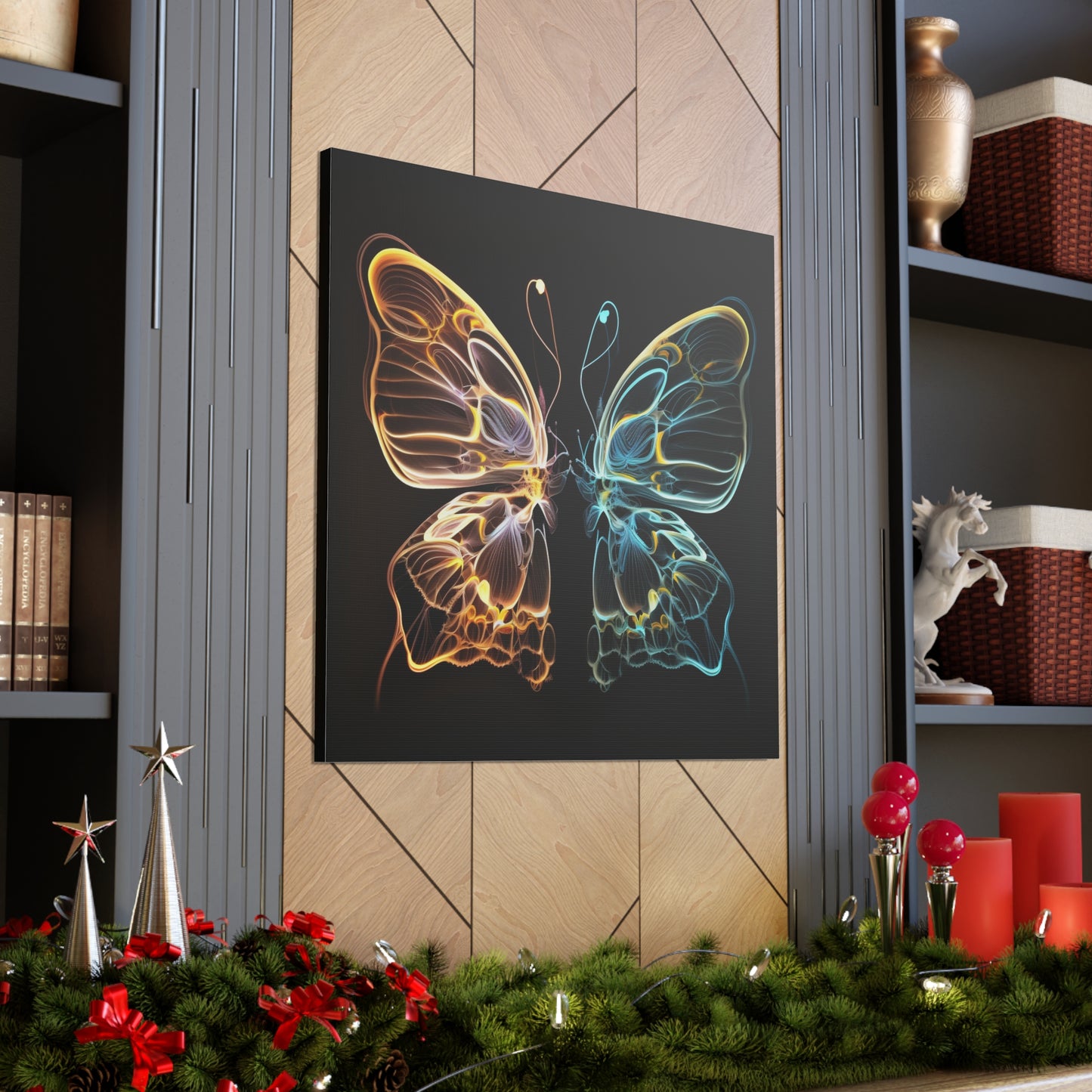 Canvas Gallery Wraps Neon Glo Butterfly 3