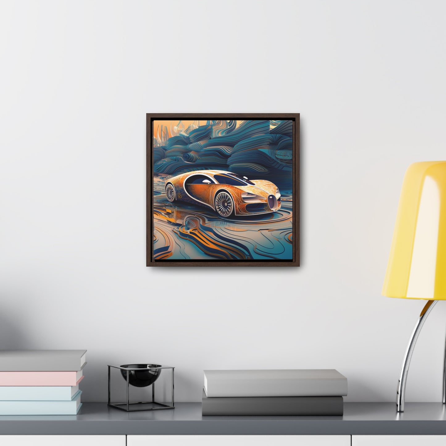 Gallery Canvas Wraps, Square Frame Bugatti Abstract Flair 1