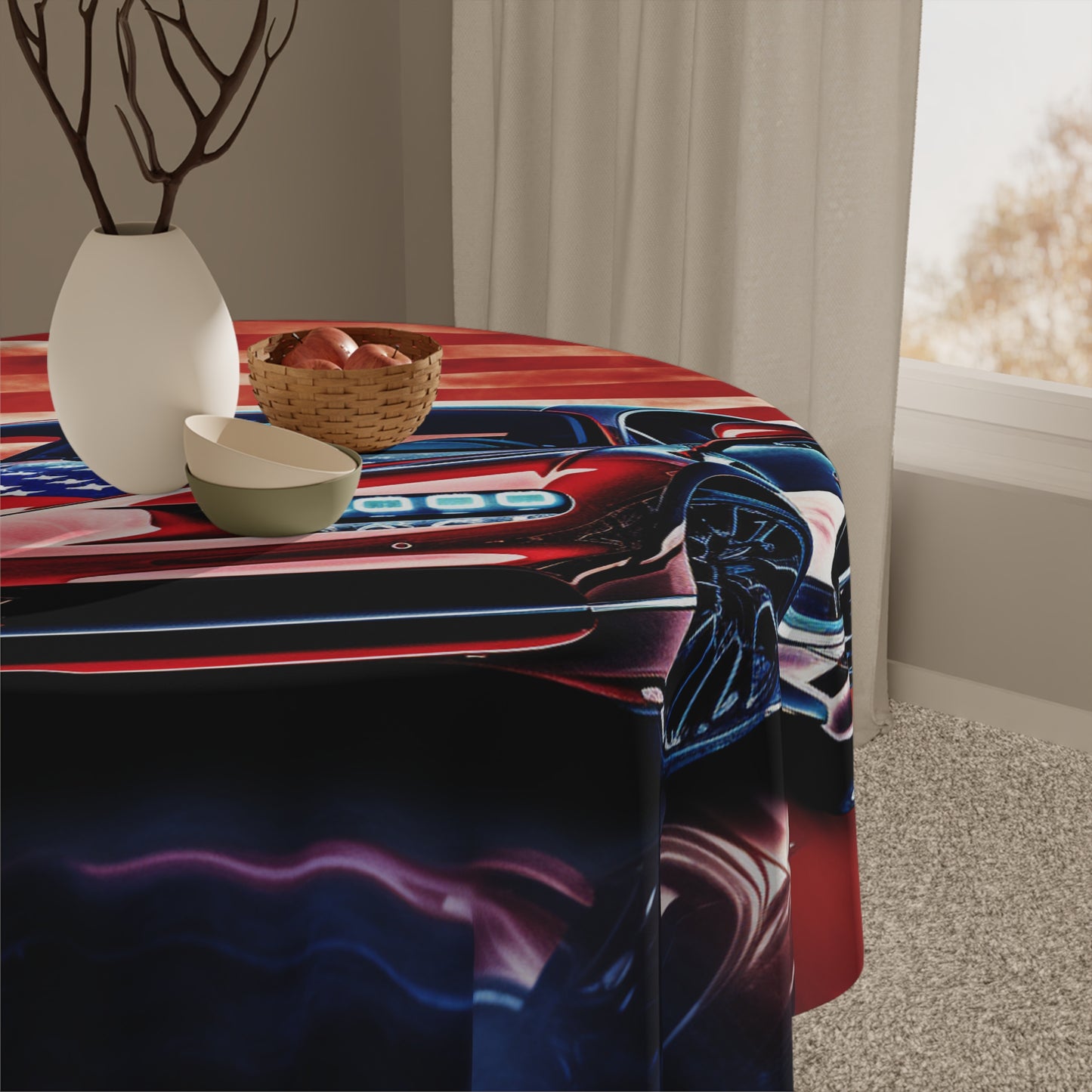 Tablecloth Abstract American Flag Background Bugatti 3